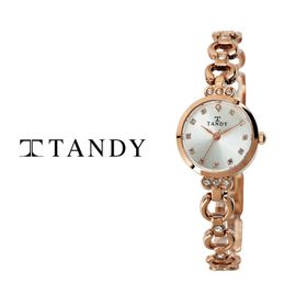 [TANDY] Luxury Women's Jewel Watch T-4033 – 12 Austrian Stones, Adjustable Band with Detachable Buckle, Elegant Design